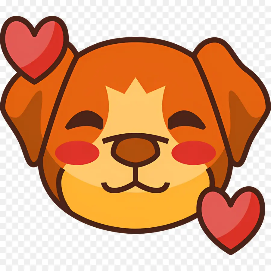 Köpek Emojisi，Kızaran Köpek PNG