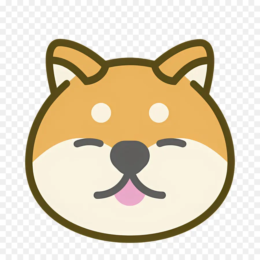 Köpek Emojisi，Shiba Inu'nun Yüzü PNG