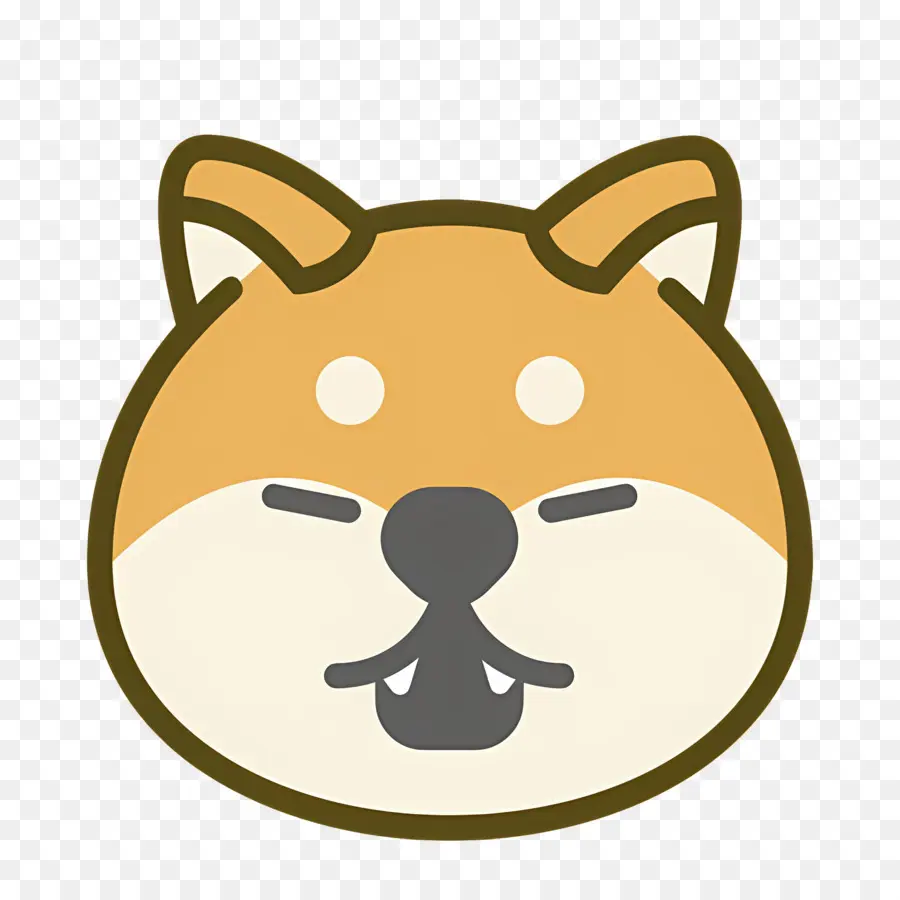 Köpek Emojisi，Shiba Inu'nun Yüzü PNG