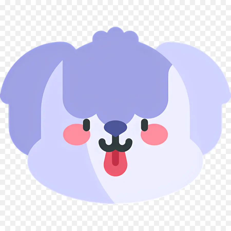 Köpek Emojisi，Mor Köpek PNG