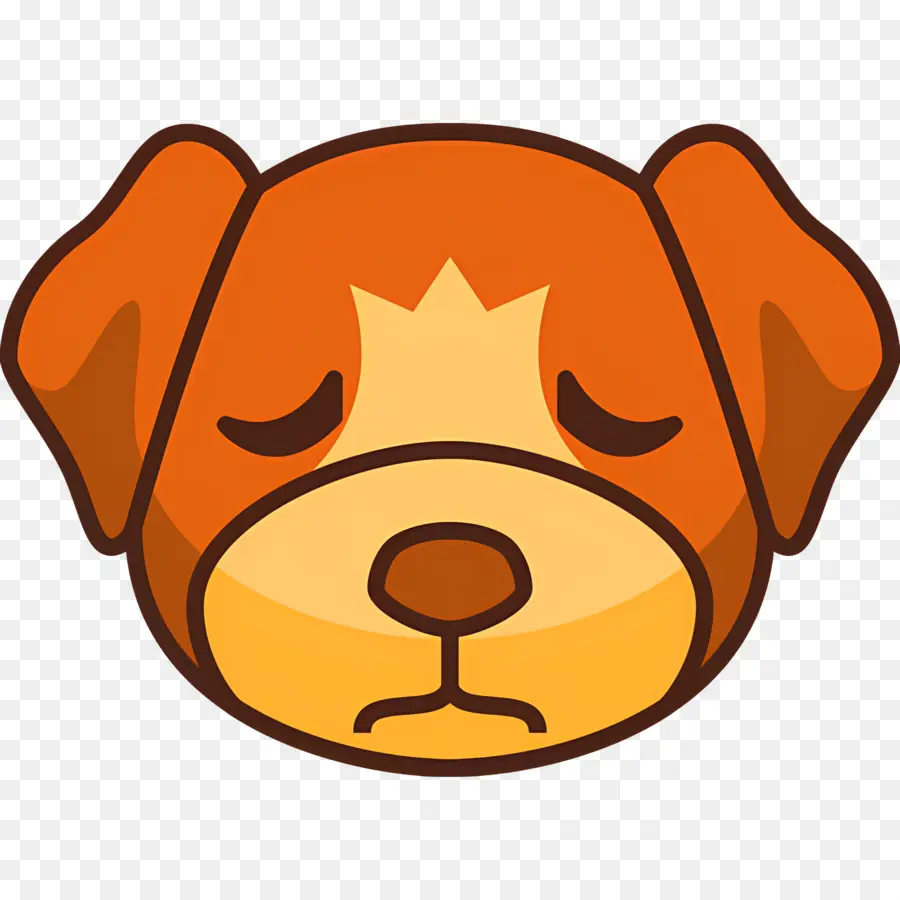 Köpek Emojisi，Üzgün ​​köpek PNG