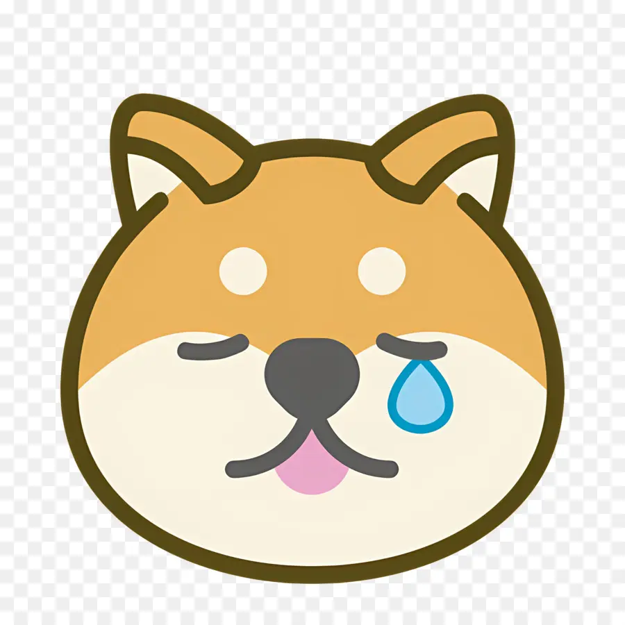 Köpek Emojisi，Ağlayan Köpek PNG