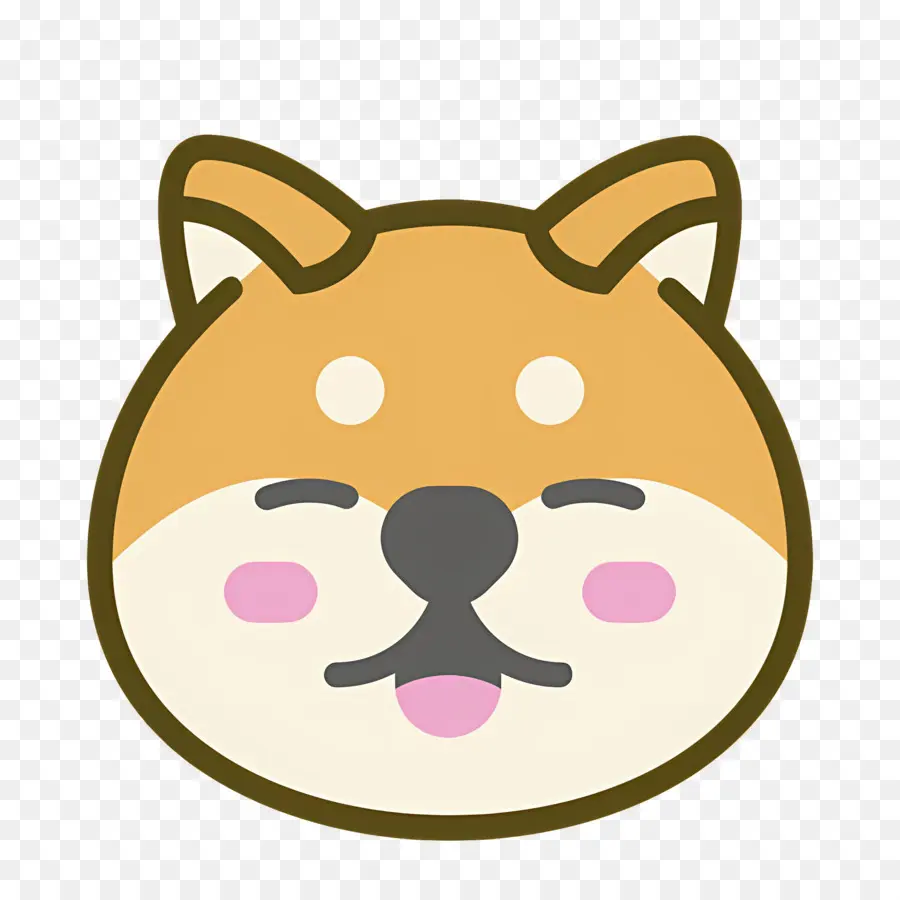 Köpek Emojisi，Shiba Inu'nun Yüzü PNG