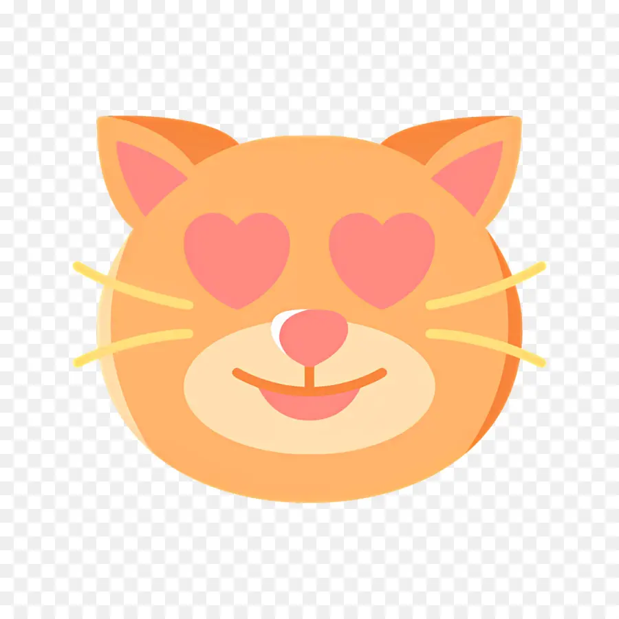 Kedi Emojisi，Kedi Yüzü PNG