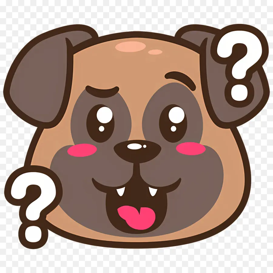 Köpek Emojisi，Şaşkın Köpek PNG