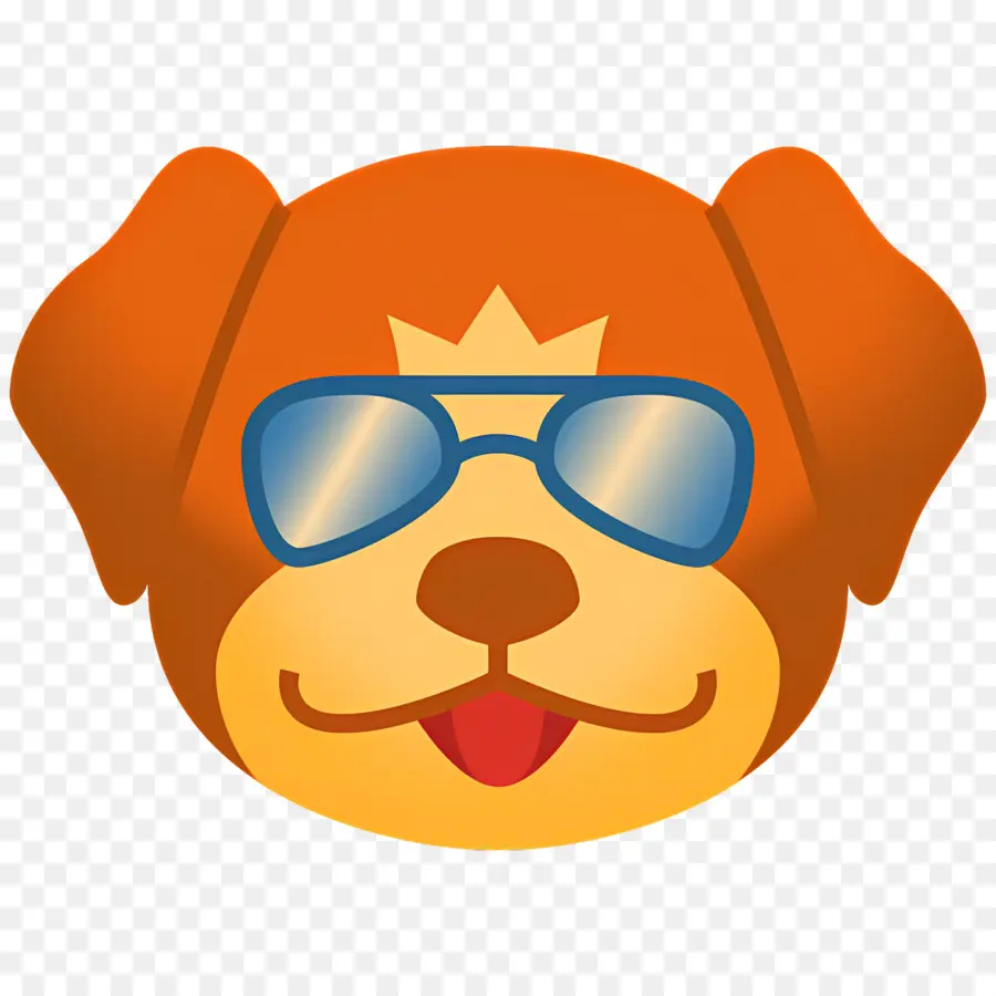 Köpek Emojisi，Güneş Gözlüklü Köpek PNG