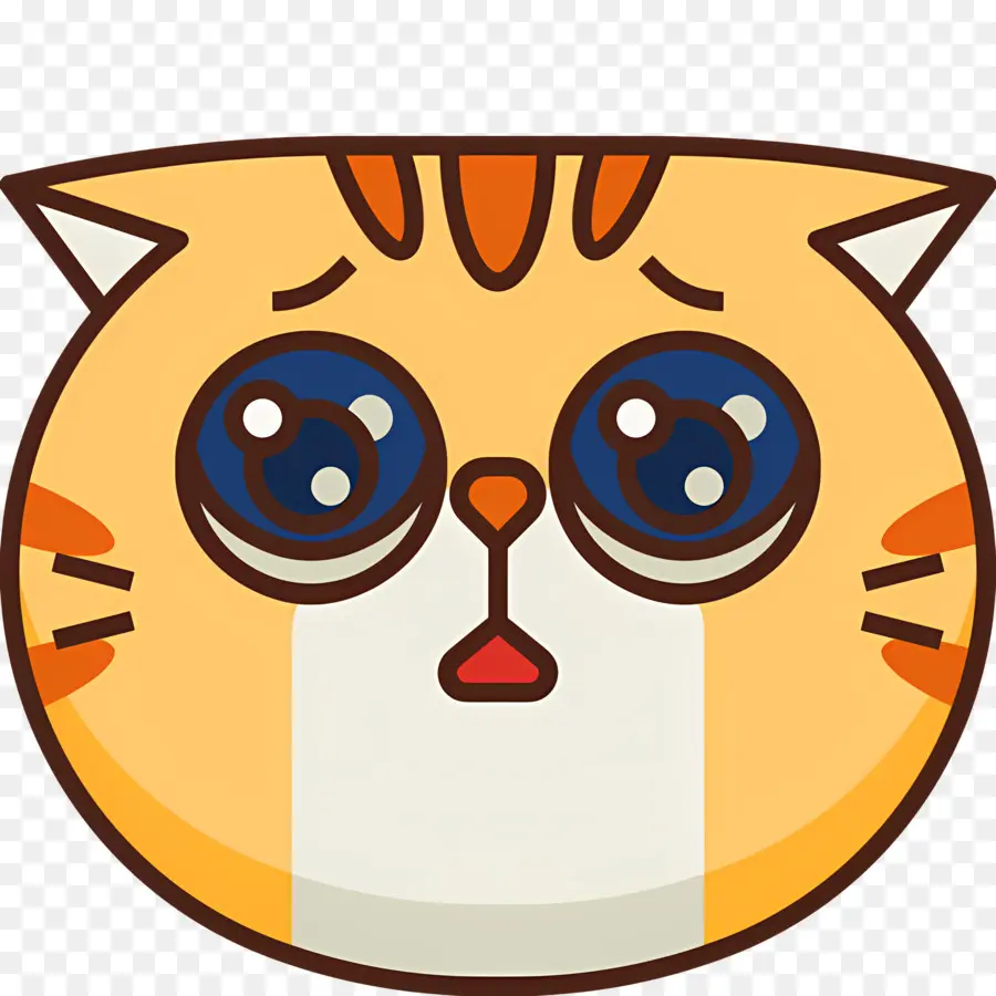 Kedi Emojisi，Üzgün ​​kedi PNG