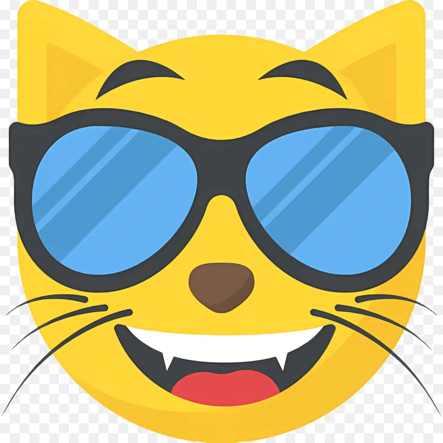 Kedi Emojisi，Havalı Kedi PNG