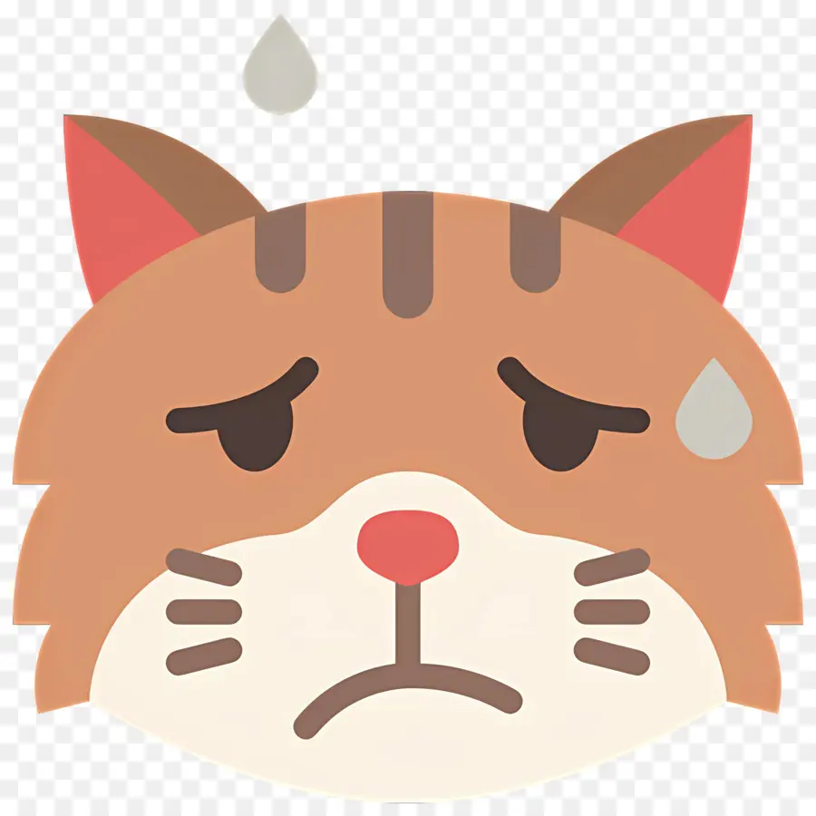 Kedi Emojisi，Üzgün ​​kedi PNG