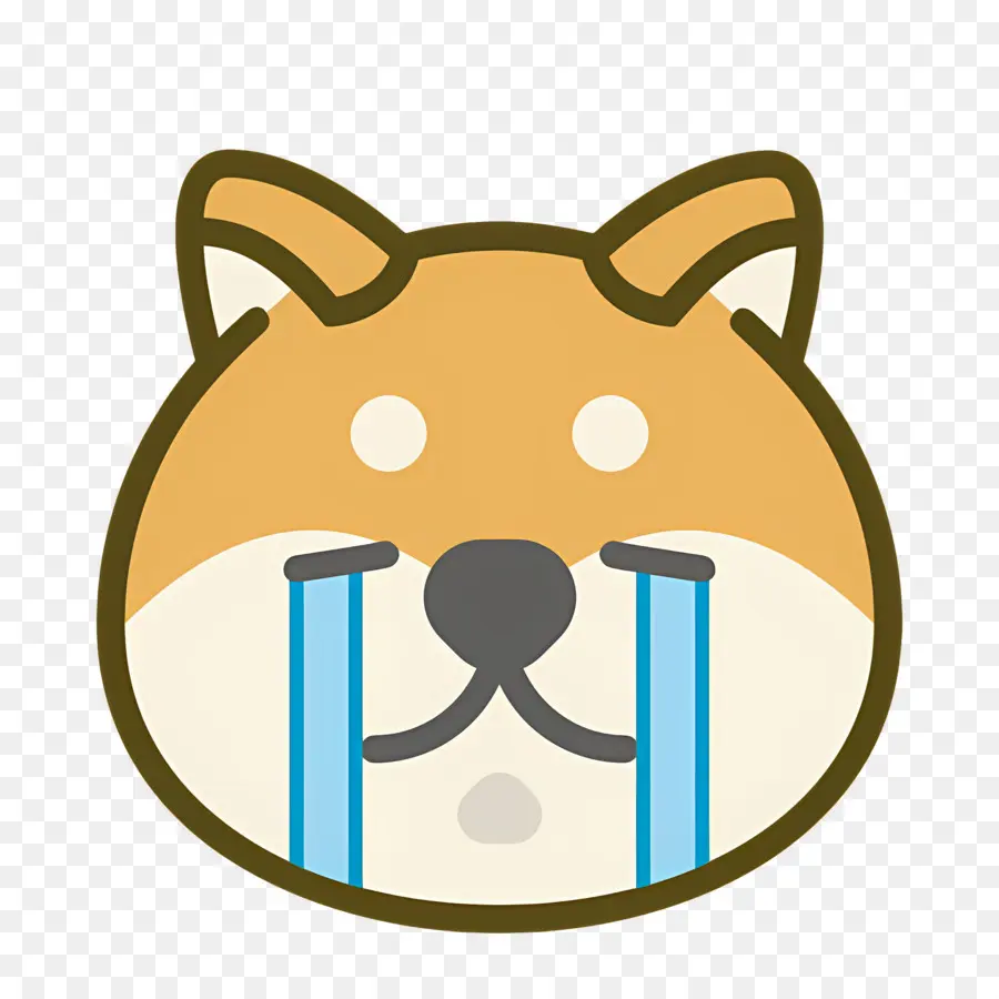 Köpek Emojisi，Ağlayan Köpek PNG