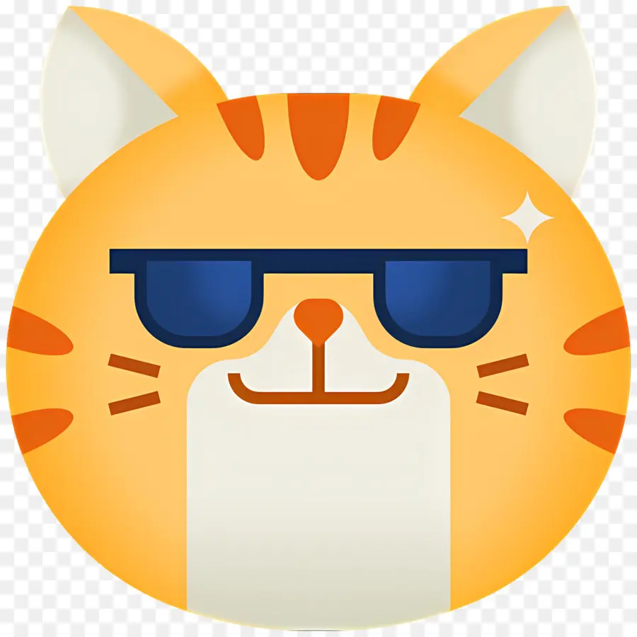 Kedi Emojisi，Güneş Gözlüklü Kedi PNG