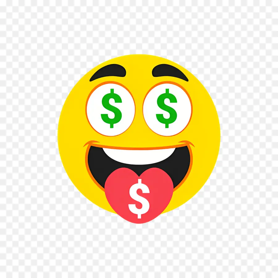 Para，Dolar Gözlü Emoji PNG