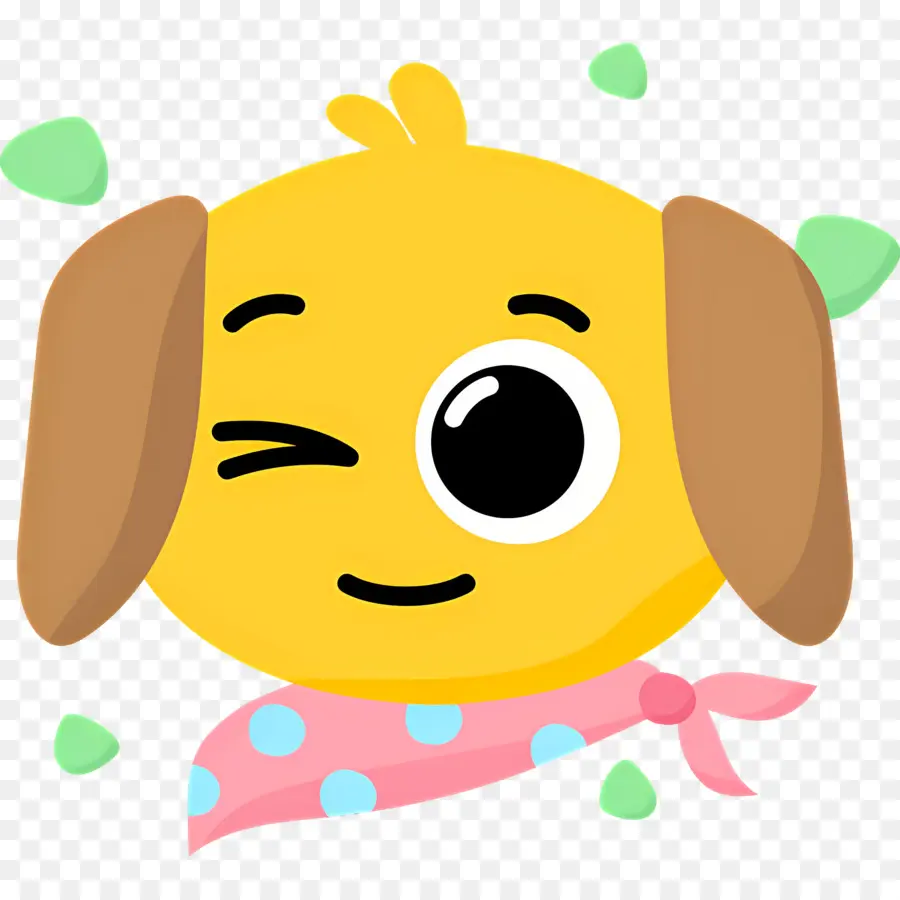 Köpek Emojisi，Yıldızlı Gözlü Köpek PNG