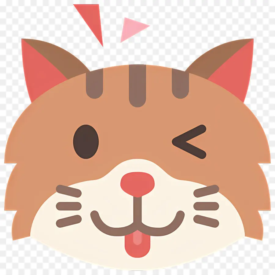 Kedi Emojisi，Göz Kırpan Kedi PNG