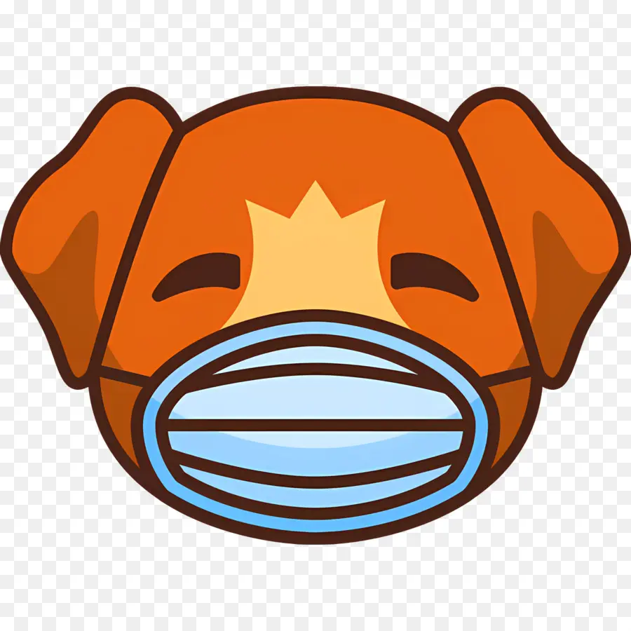 Köpek Emojisi，Maskeli Köpek PNG