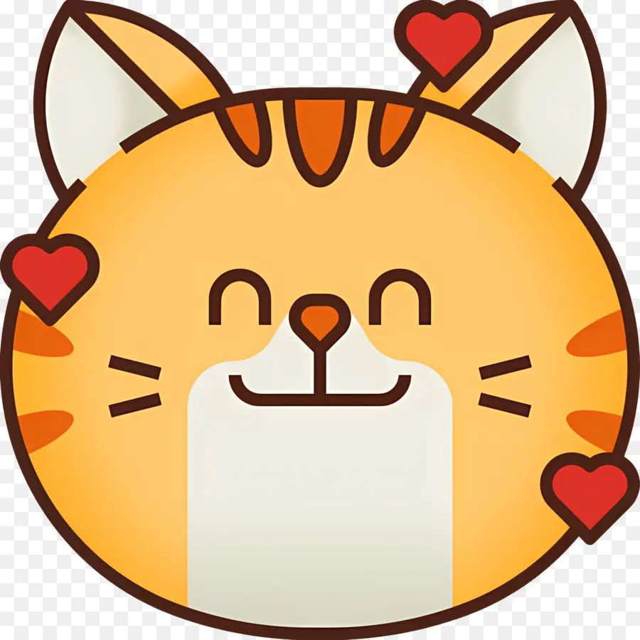 Kedi Emojisi，Mutlu Kedi PNG