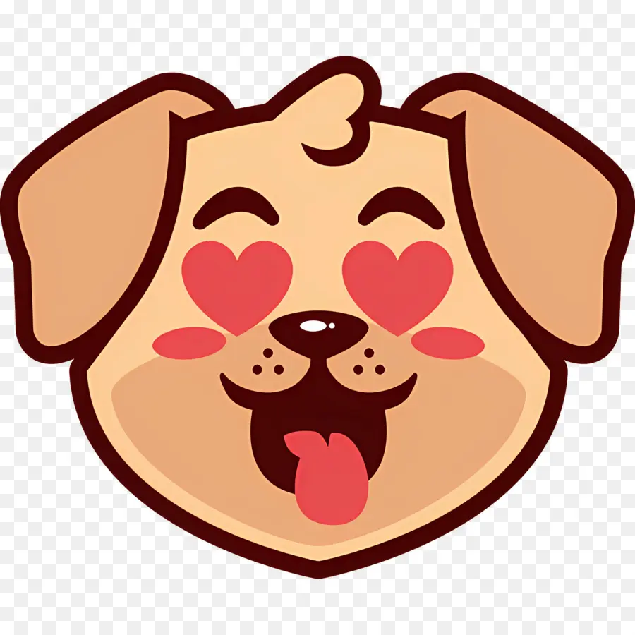 Köpek Emojisi，Gülen Köpek PNG