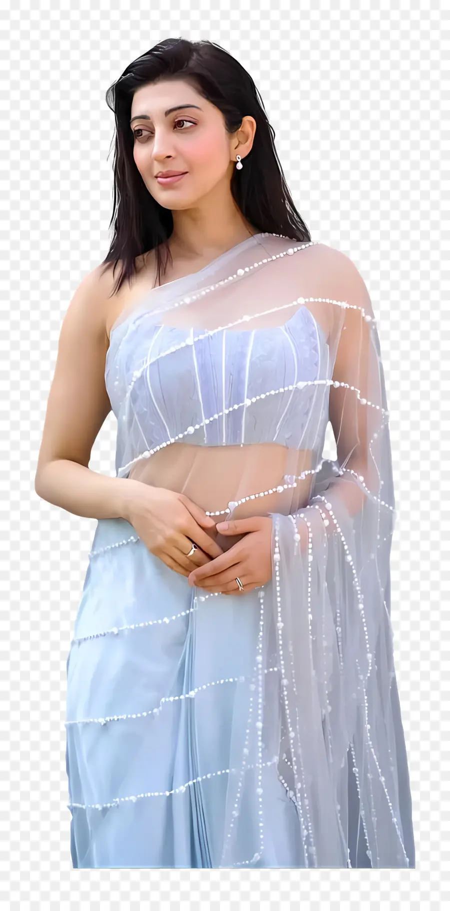 Pranitha Subhash，Mavi Sari PNG