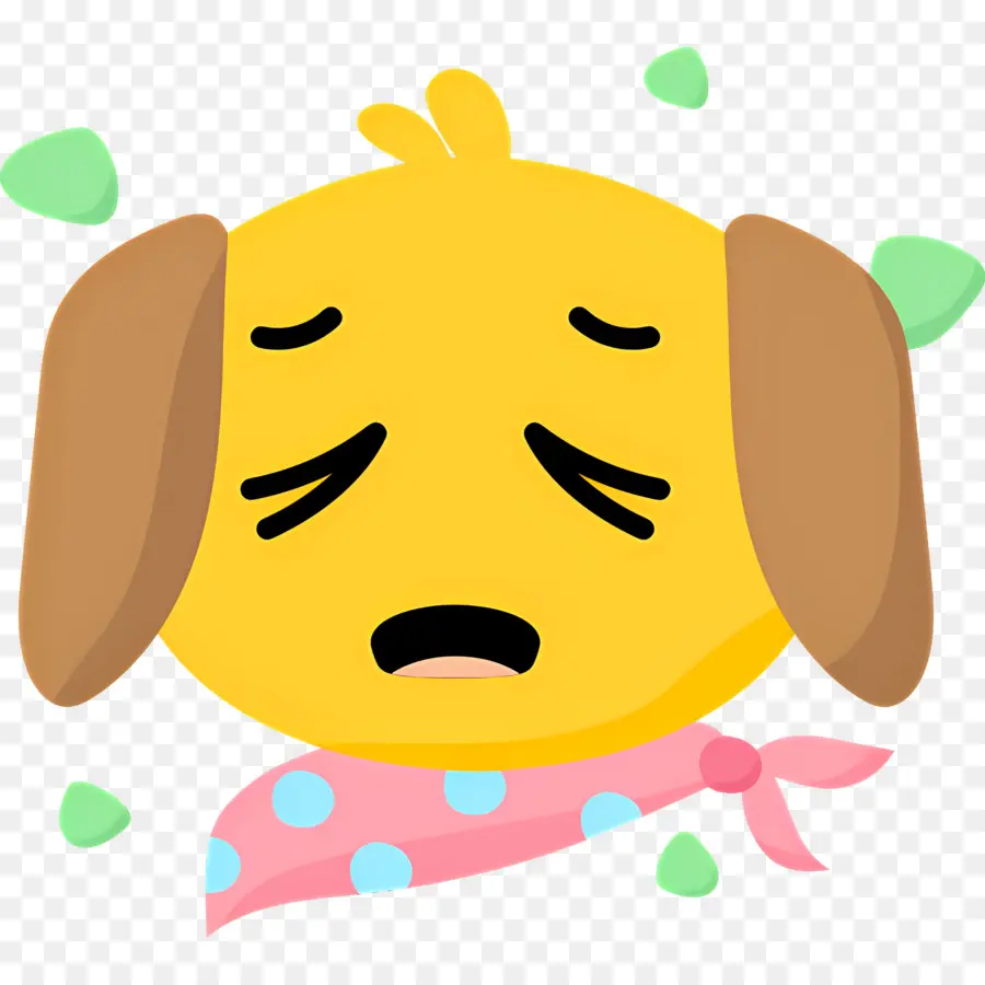 Köpek Emojisi，Yıldızlı Gözlü Köpek PNG