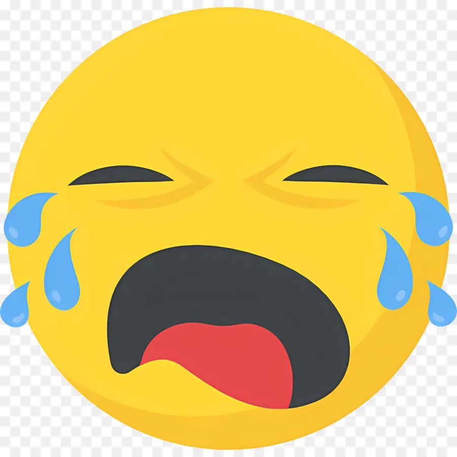 Ağlayan Emoji，Üzgün ​​yüz PNG