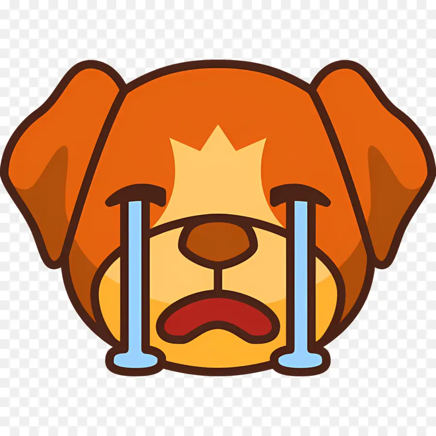 Köpek Emojisi，Ağlayan Köpek PNG