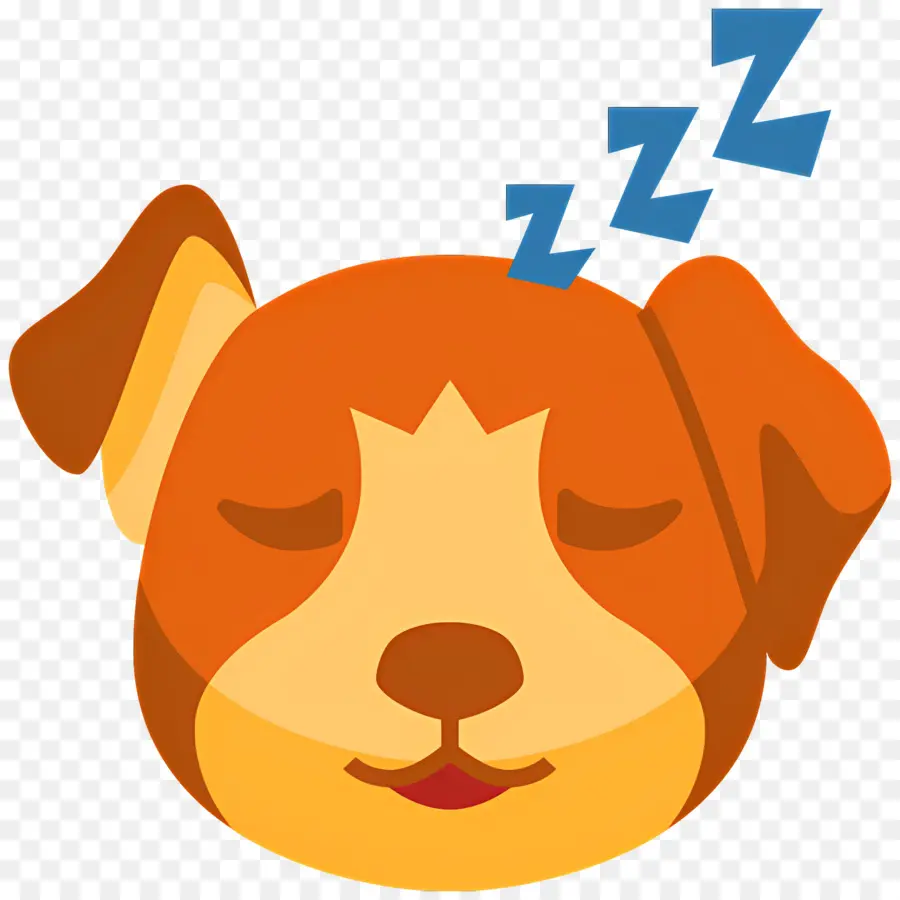 Köpek Emojisi，Uyuyan Köpek PNG