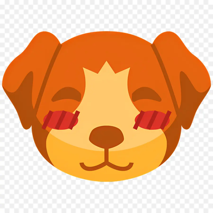 Köpek Emojisi，Kızaran Köpek PNG