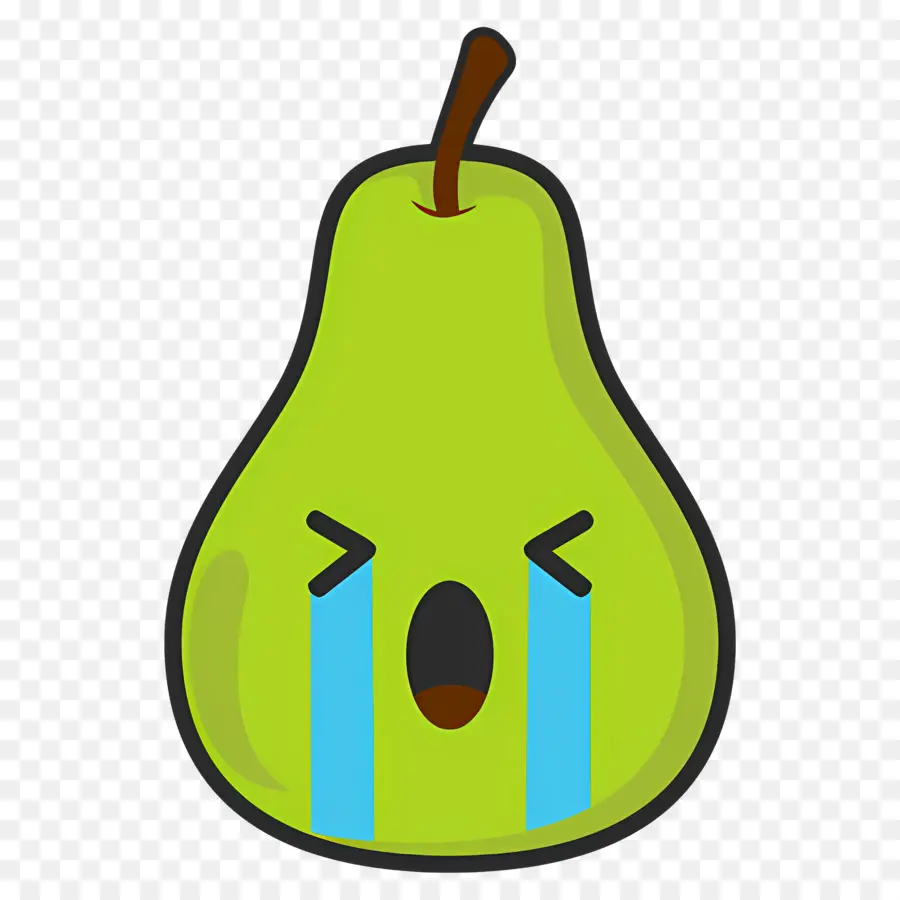 Ağlayan Emoji，Ağlayan Armut PNG