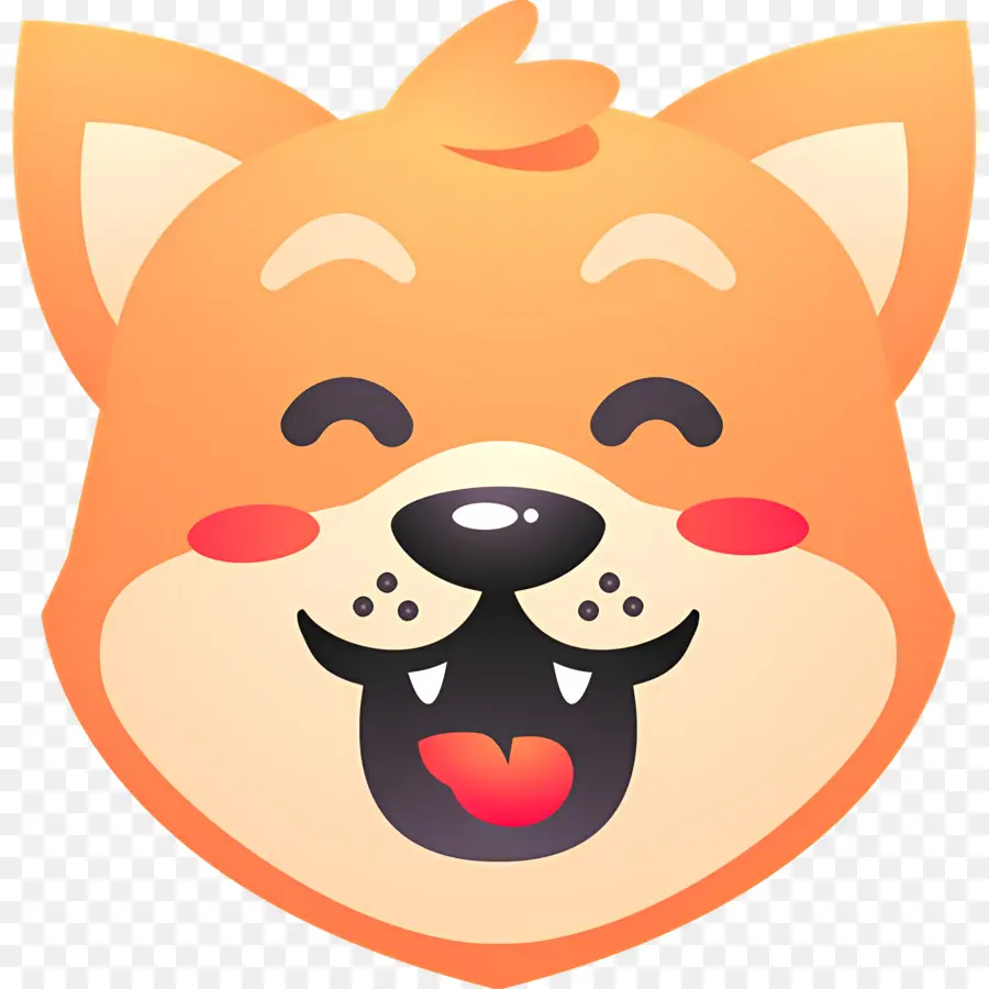 Köpek Emojisi，Sevimli Köpek Yüzü PNG