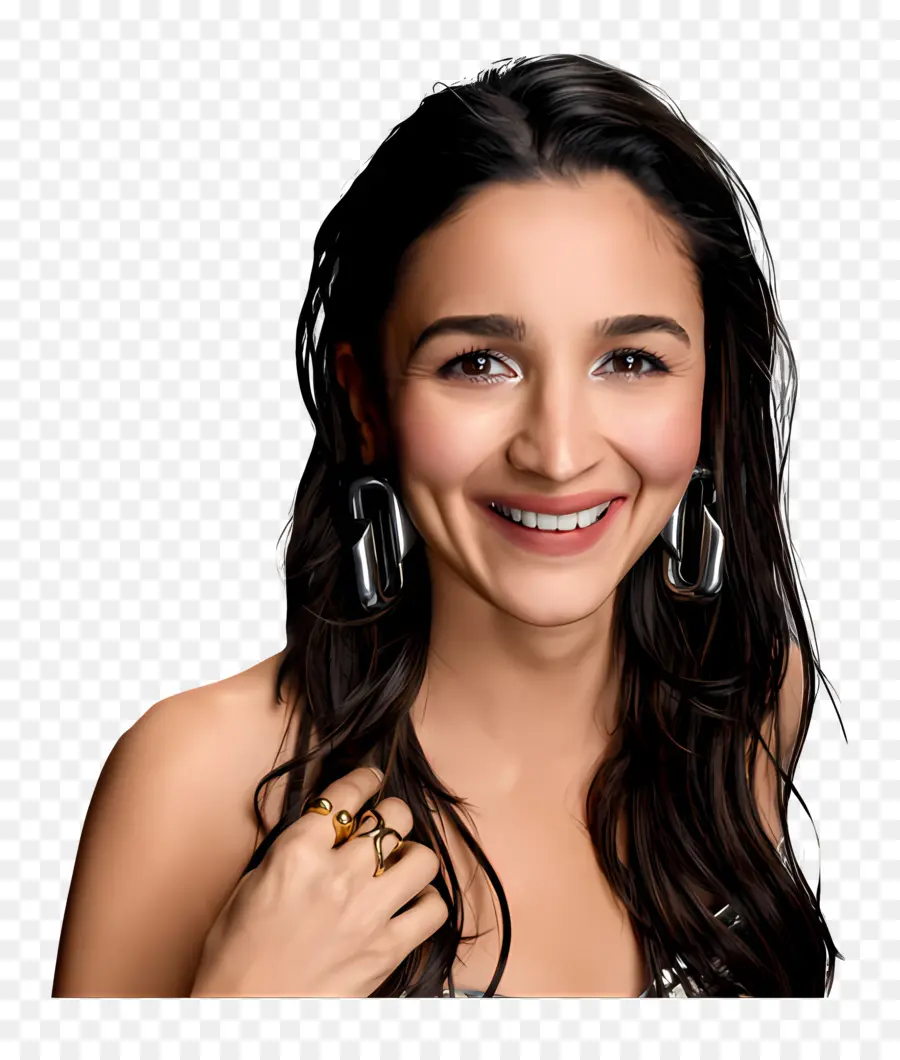 Alia Bhatt，Gülümseyen Kadın PNG