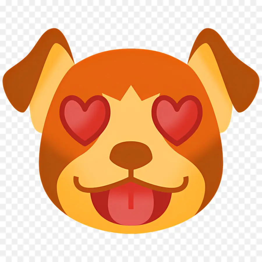 Köpek Emojisi，Aşk Köpeği PNG