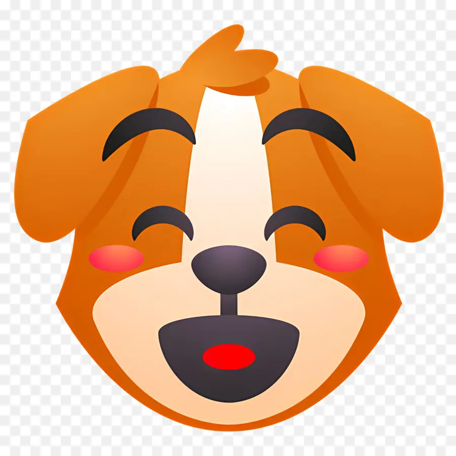 Köpek Emojisi，Göz Kırpan Köpek PNG