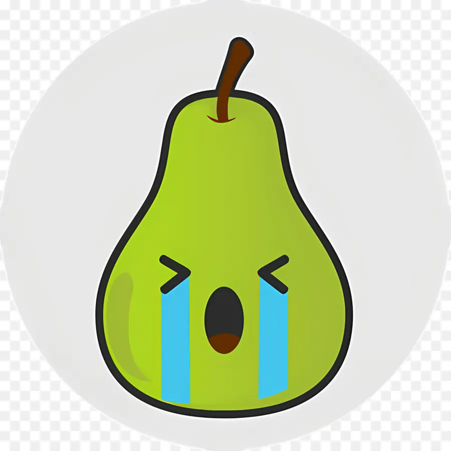 Ağlayan Emoji，Ağlayan Armut PNG