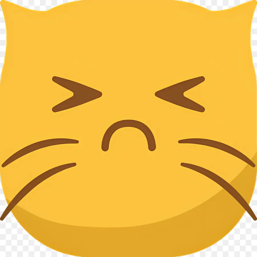 Kedi Emojisi，Kedi Yüzü PNG