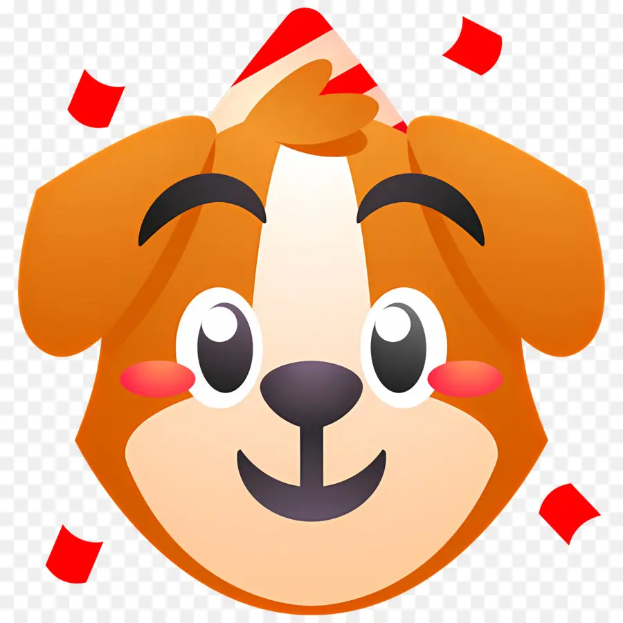 Köpek Emojisi，Parti Köpeği PNG