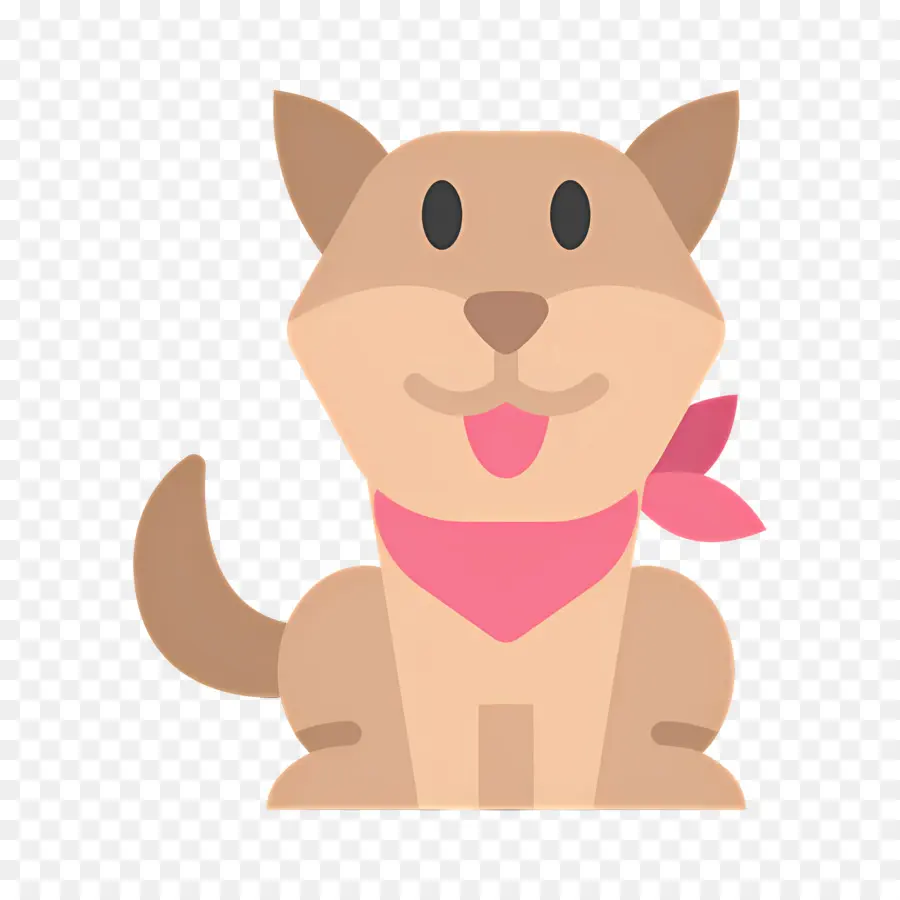 Köpek Emojisi，Bandanalı Köpek PNG