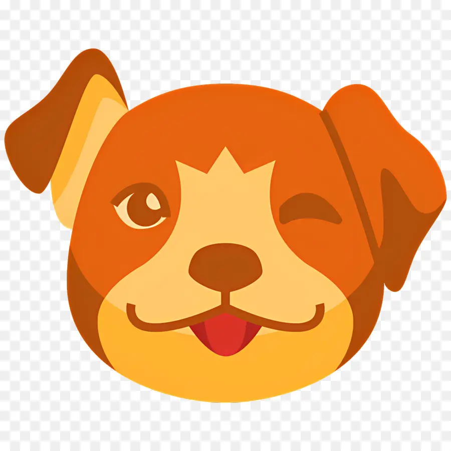 Köpek Emojisi，Kızaran Köpek PNG