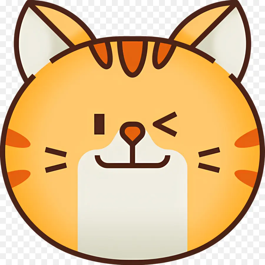 Kedi Emojisi，Göz Kırpan Kedi PNG