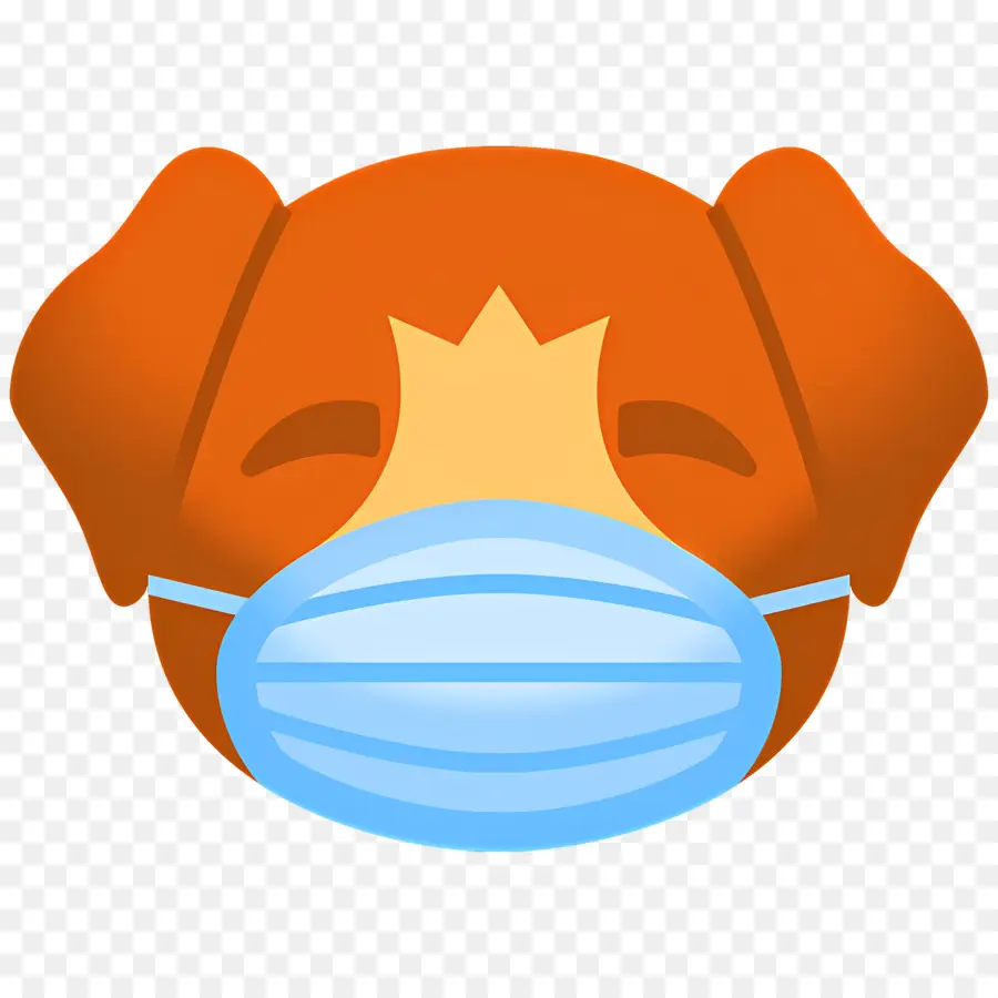 Köpek Emojisi，Maskeli Köpek PNG