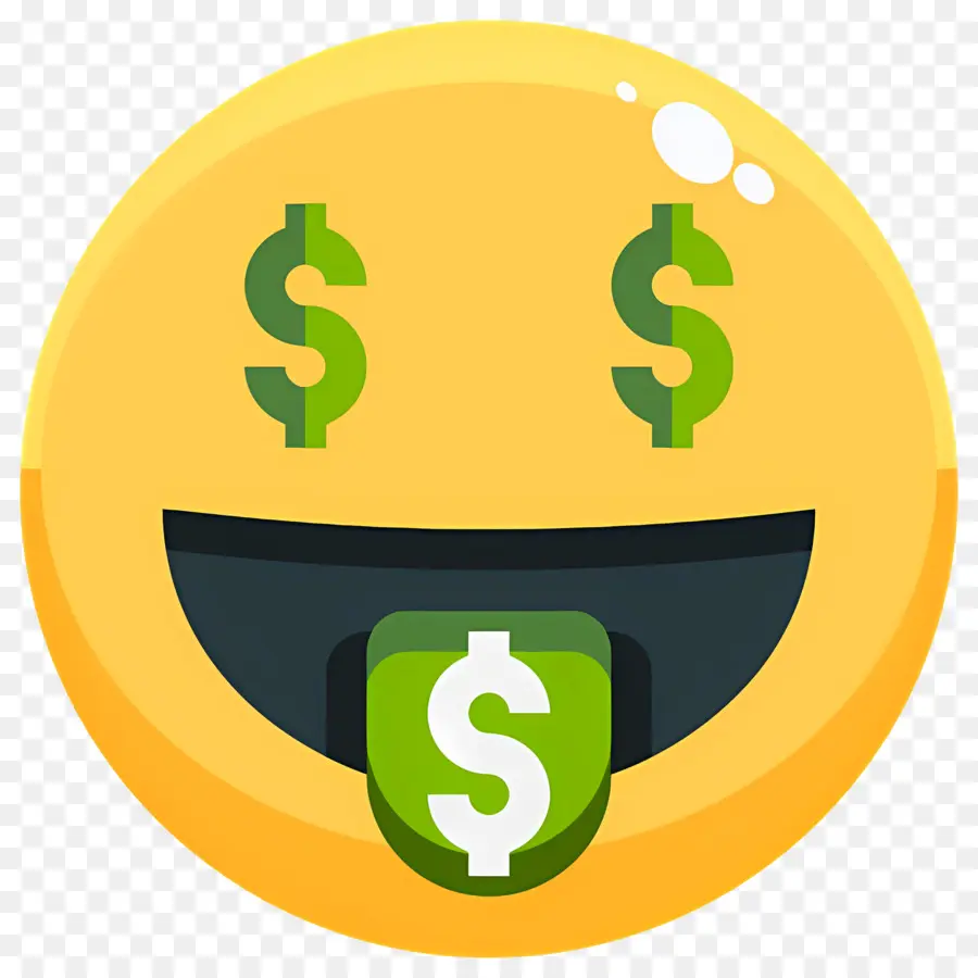 Para，Dolar Gözlü Emoji PNG