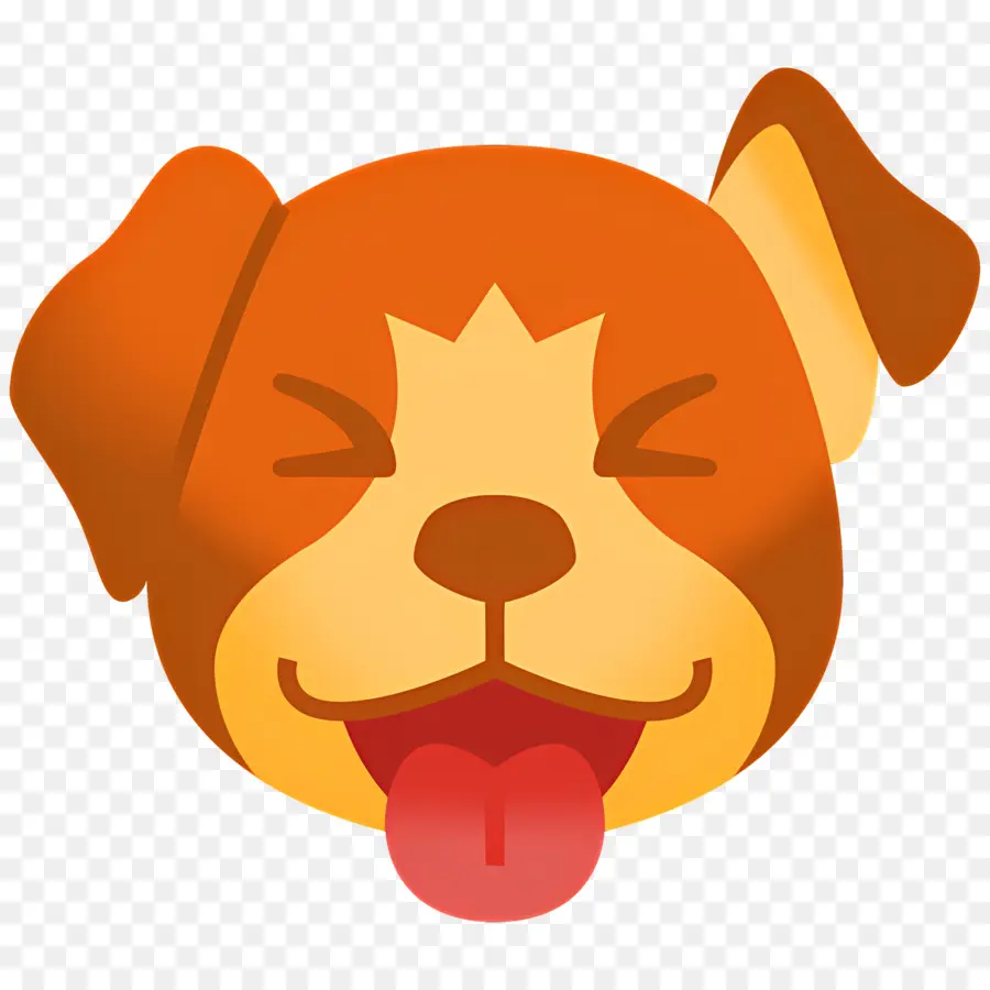 Köpek Emojisi，Kızaran Köpek PNG