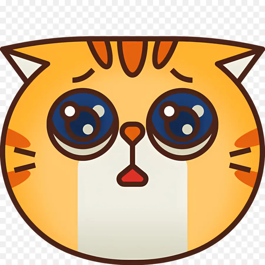 Kedi Emojisi，Üzgün ​​kedi PNG