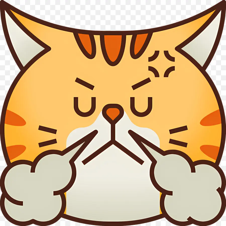 Kedi Emojisi，Dumanlı Kedi PNG