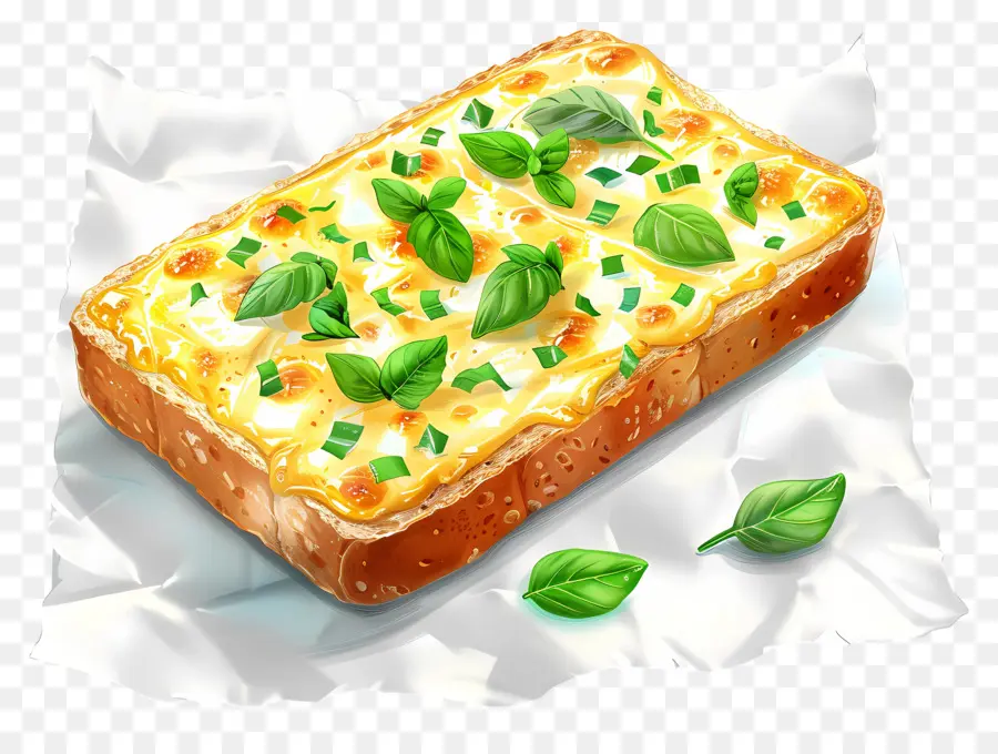 Sarımsaklı Ekmek，Peynirli Sarımsaklı Tost PNG