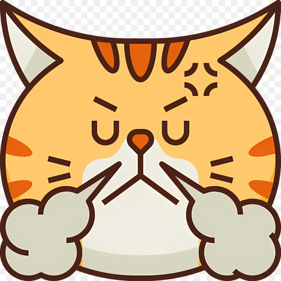 Kedi Emojisi，Dumanlı Kedi PNG