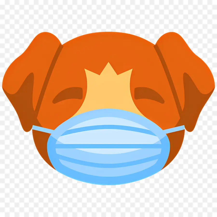 Köpek Emojisi，Maskeli Köpek PNG