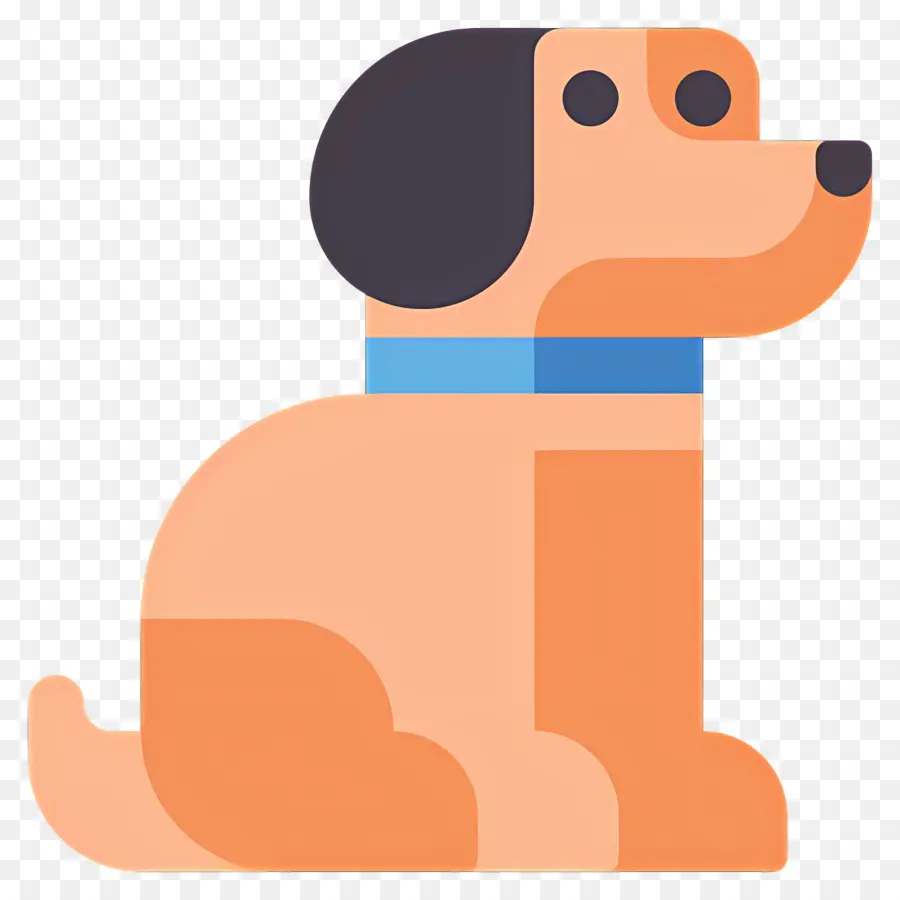 Köpek Emojisi，Oturan Köpek PNG