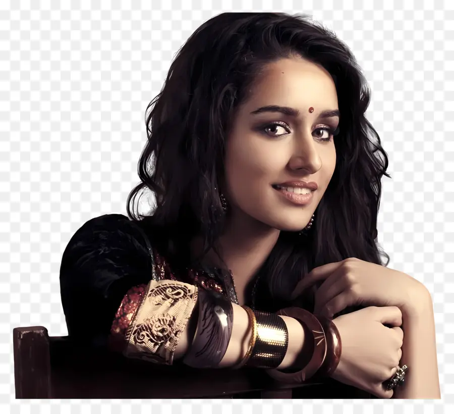 Shraddha Kapoor，Bilezikli Kadın PNG