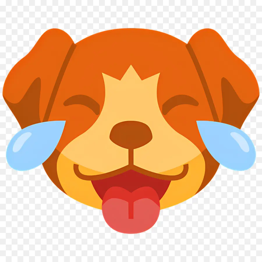 Köpek Emojisi，Gülen Köpek PNG