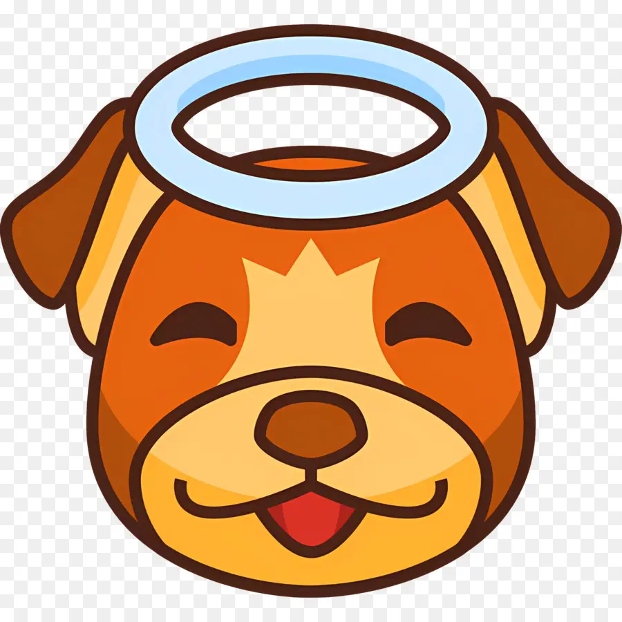 Köpek Emojisi，Melek Köpek PNG